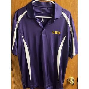 Ping Men’s Performance Golf Polo Medium Purple LSU Tigers